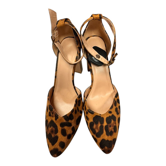 Shoes Heels Block By Clothes Mentor In Animal Print, Size:9