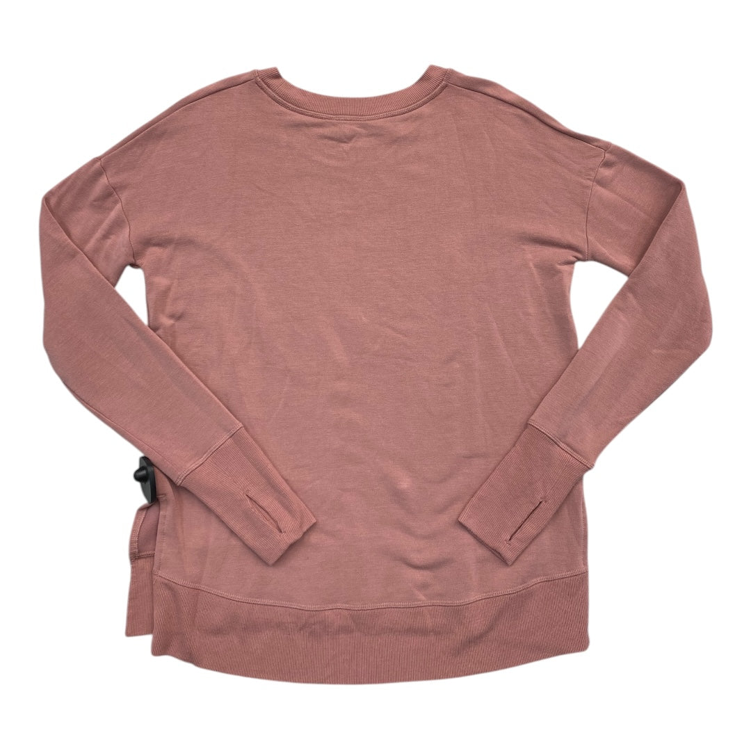 Athletic Top Ls Crewneck By Athleta In Pink, Size:Xs