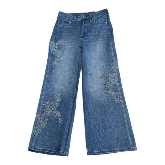 Jeans Cropped By Chicos In Blue Denim, Size:6P