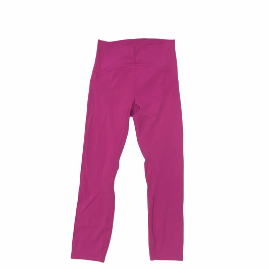 Athletic Leggings By Lululemon In Pink, Size:6
