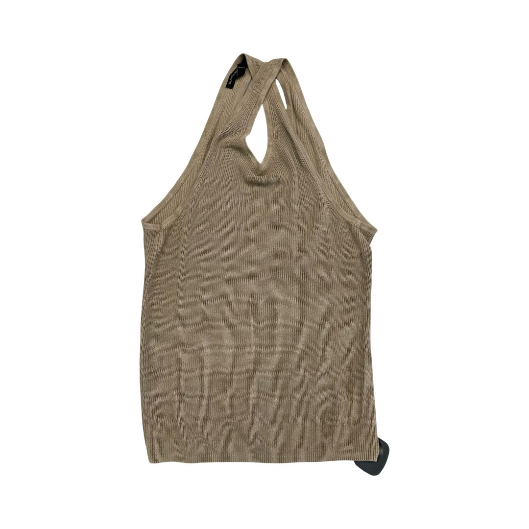 Top Sleeveless By Banana Republic In Taupe, Size:S