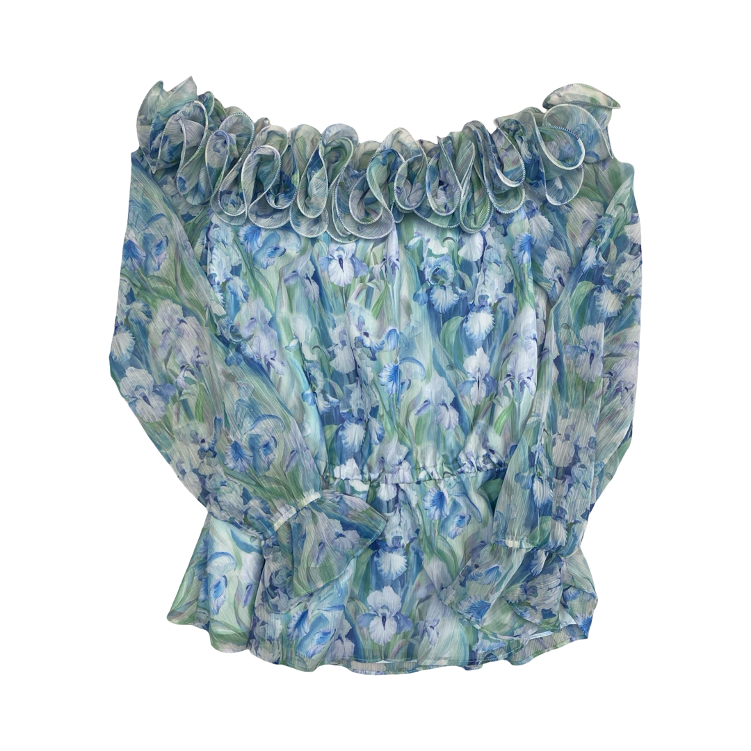 Top Ls By Adrianna Papell In Floral Print, Size:2