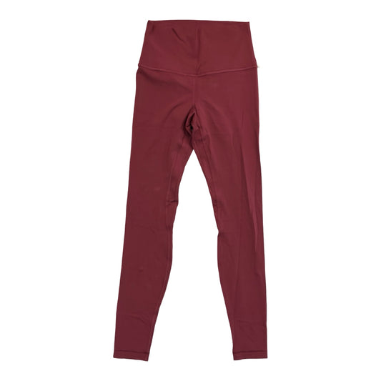Athletic Leggings By Lululemon In Red, Size:4