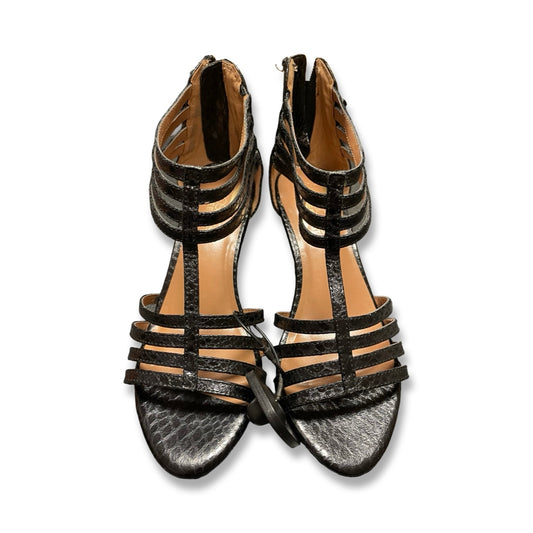 Sandals Heels Block By Aerosoles In Black, Size:6