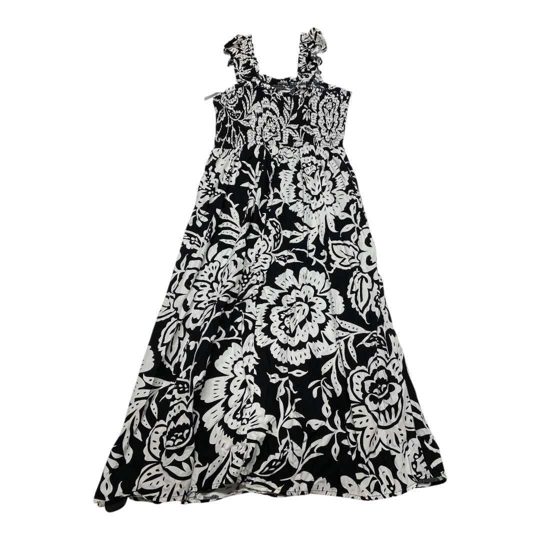 Dress Casual Maxi By Maurices In Black & White, Size:S
