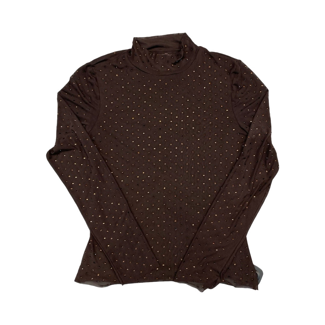 Top Ls By Skies Are Blue In Brown, Size:S