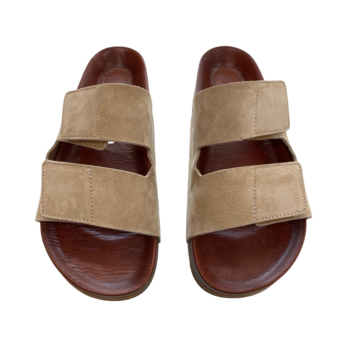 Sandals Flats By Cmc In Cream, Size:8.5
