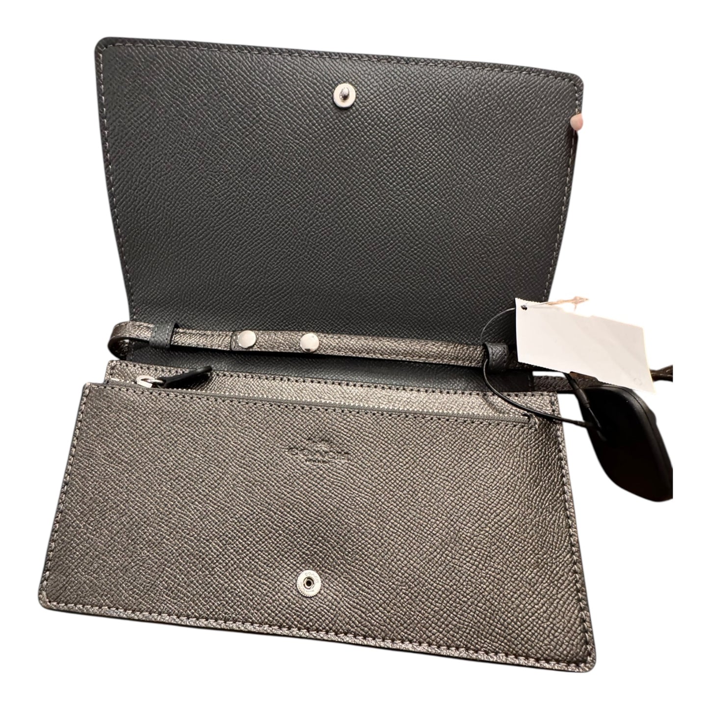 Handbag Designer By Coach In Grey, Size:Small