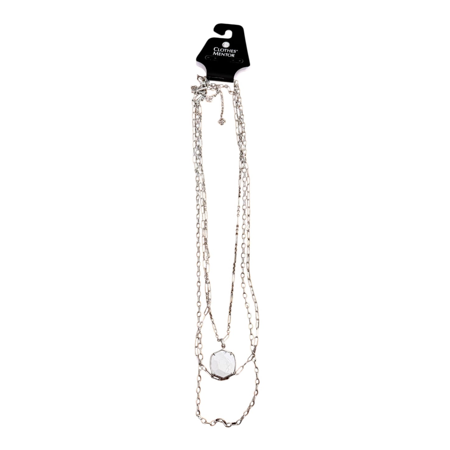 Necklace Charm By Kendra Scott In Silver & White