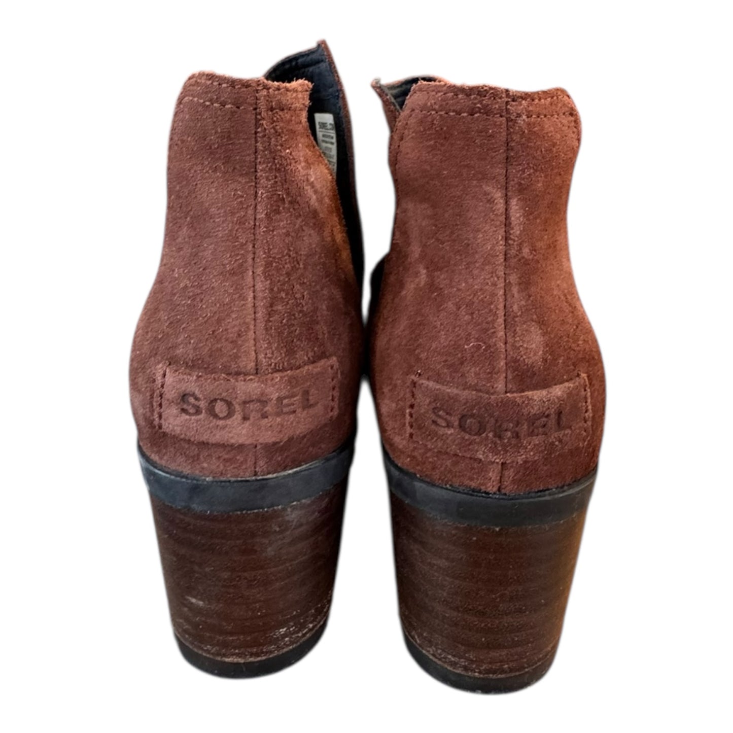 Boots Ankle Heels By Sorel In Brown, Size:7