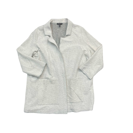 Blazer Designer By Eileen Fisher In Grey, Size:1X