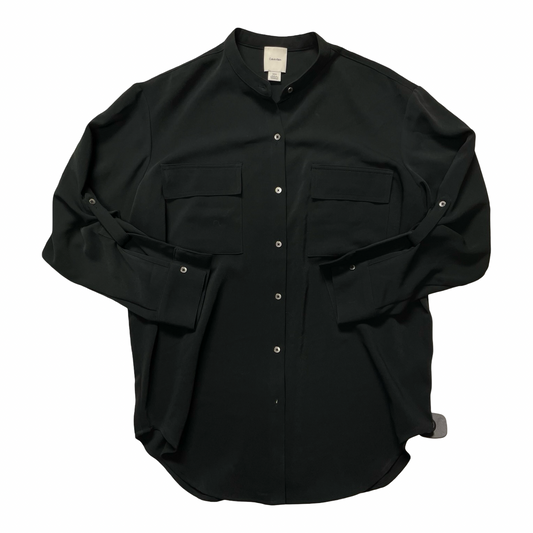 Top Ls By Calvin Klein In Black, Size:S
