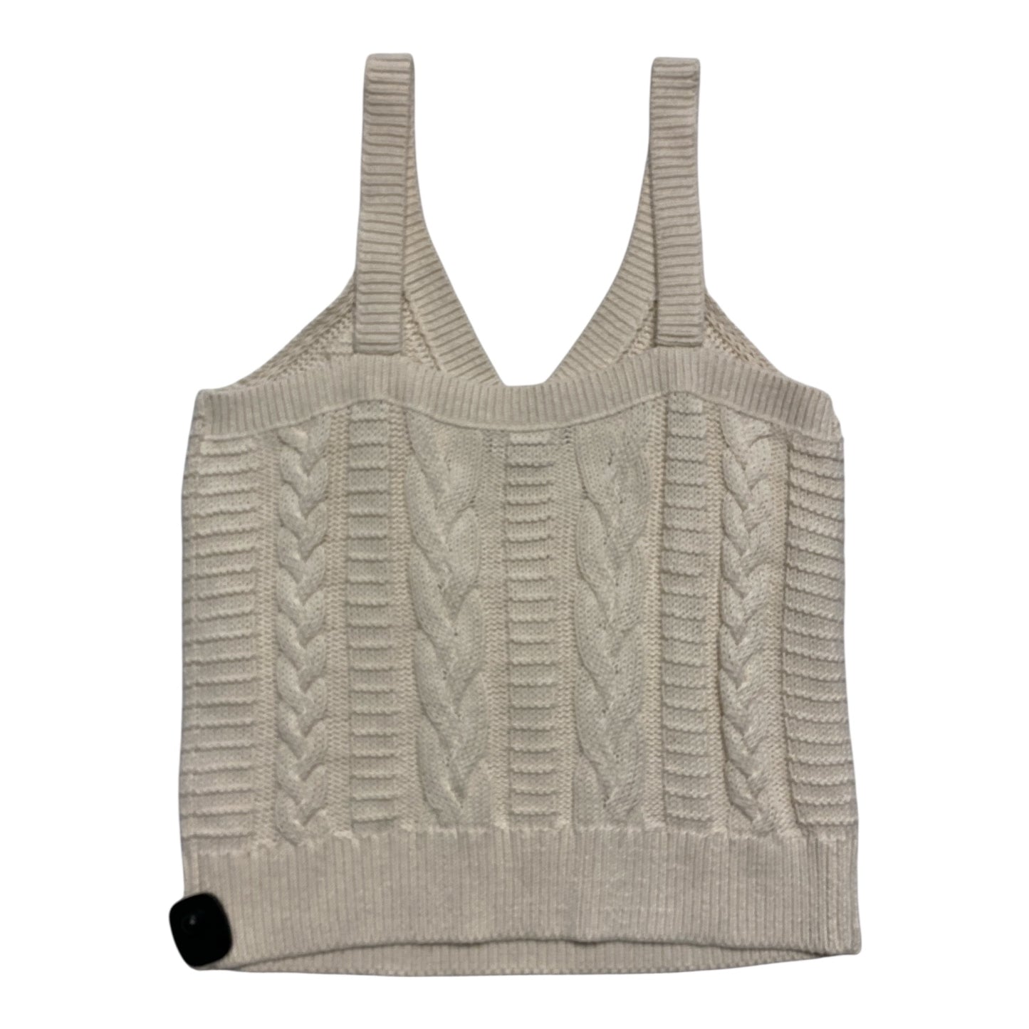 Top Sleeveless By Banana Republic In Cream, Size:L