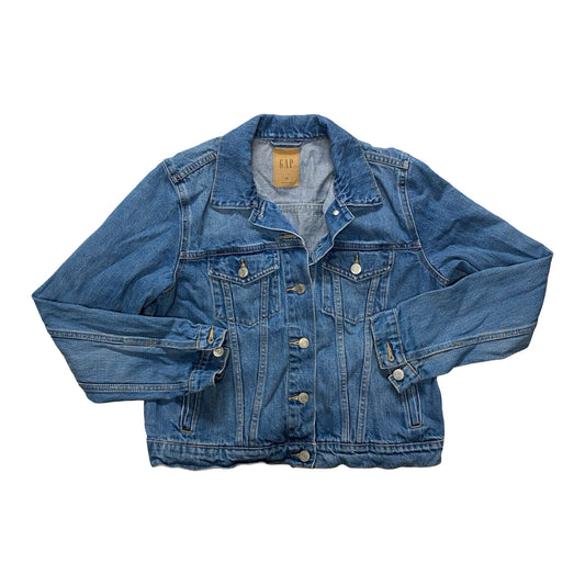 Jacket Denim By Gap In Blue Denim, Size:M