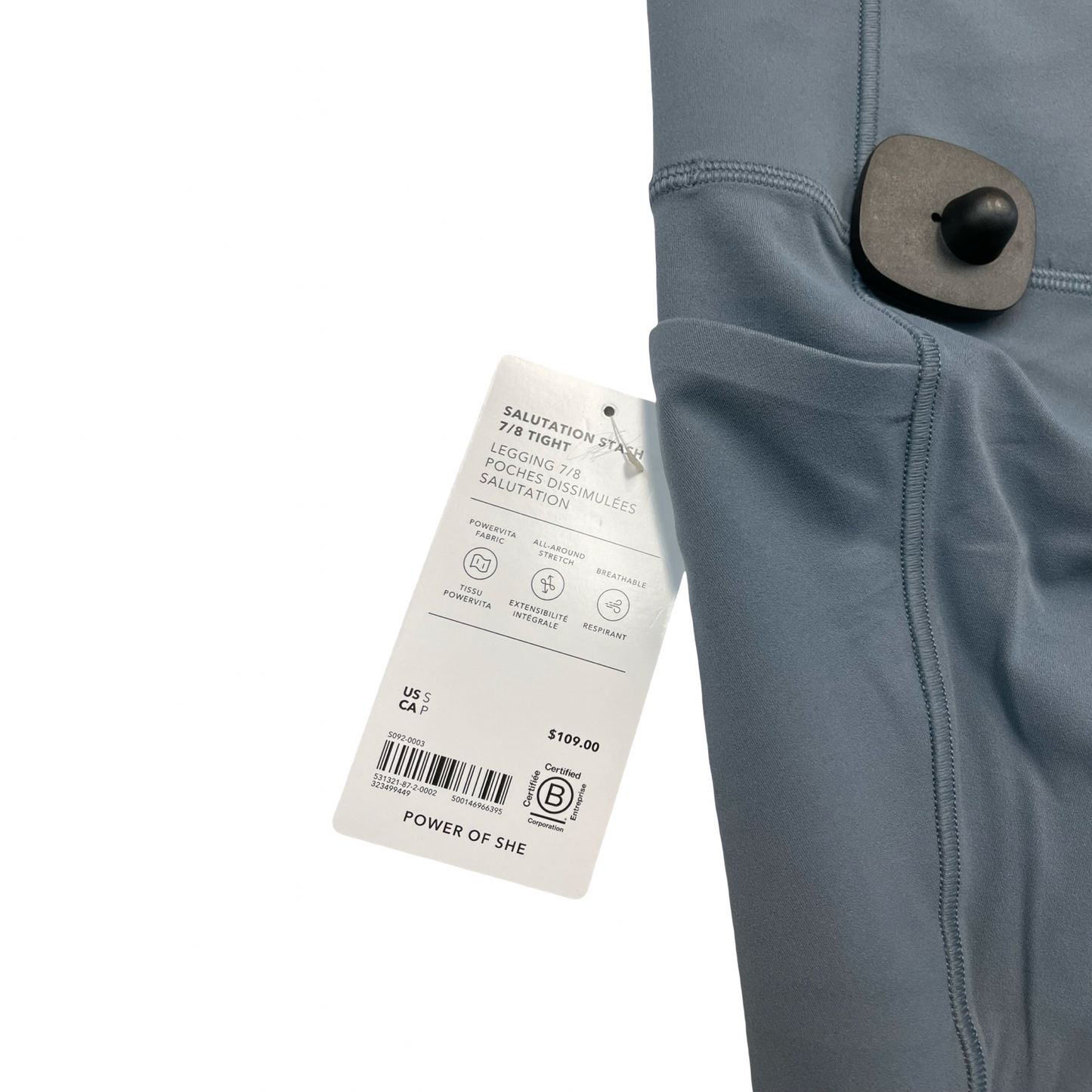 Athletic Leggings By Athleta In Blue, Size:S