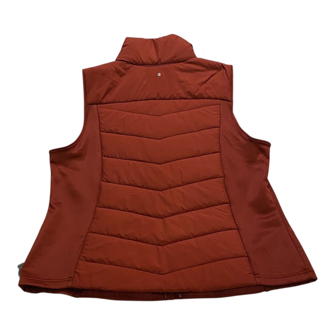 Vest Puffer & Quilted By Ideology In Red, Size:2X