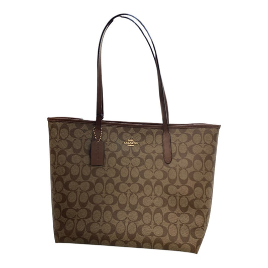 Tote Designer By Coach In Brown, Size:Large