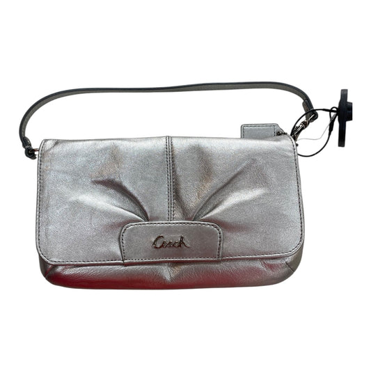 Handbag Designer By Coach In Silver, Size:Medium