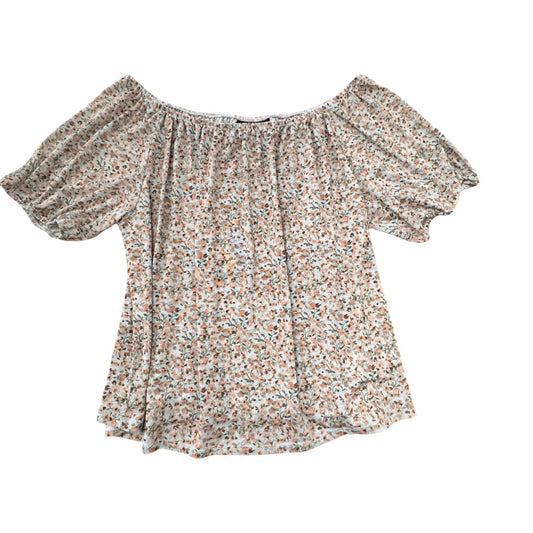 Top Ss By Lane Bryant In Floral Print, Size:1X