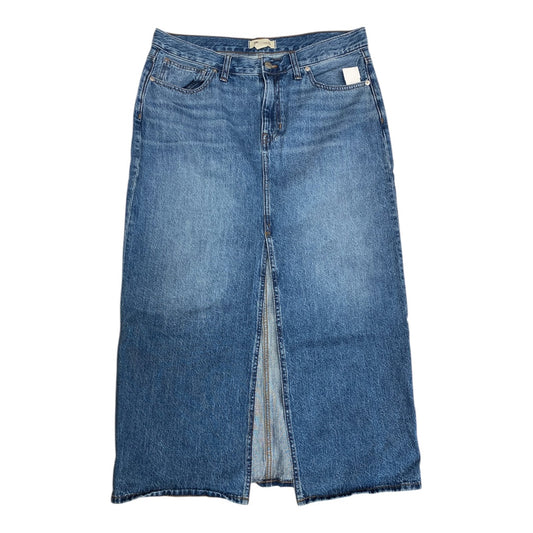 Skirt Maxi By Madewell In Blue Denim, Size:8