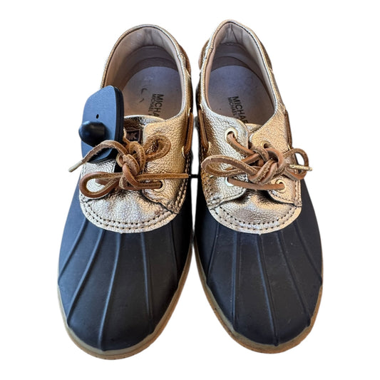 Shoes Designer By Michael Kors In Gold, Size:7
