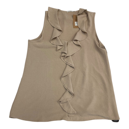 Top Sleeveless By FDL In Beige, Size:M