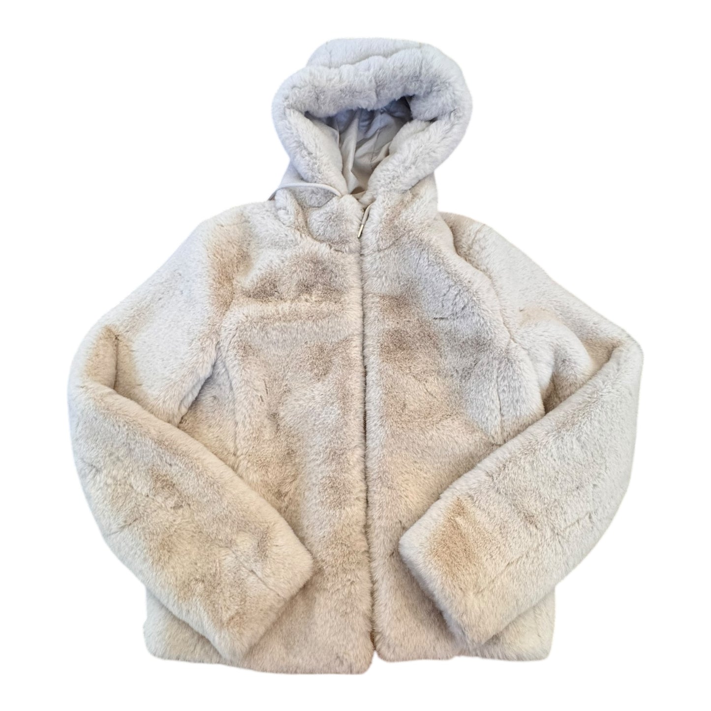Coat Faux Fur & Sherpa By Rachel Zoe In Beige, Size:Xs