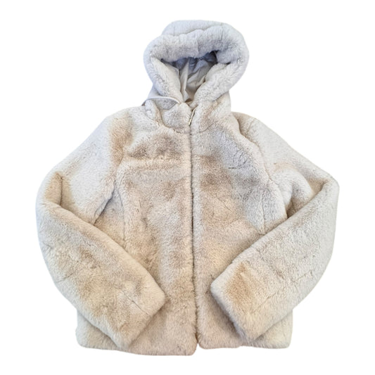 Coat Faux Fur & Sherpa By Rachel Zoe In Beige, Size:Xs