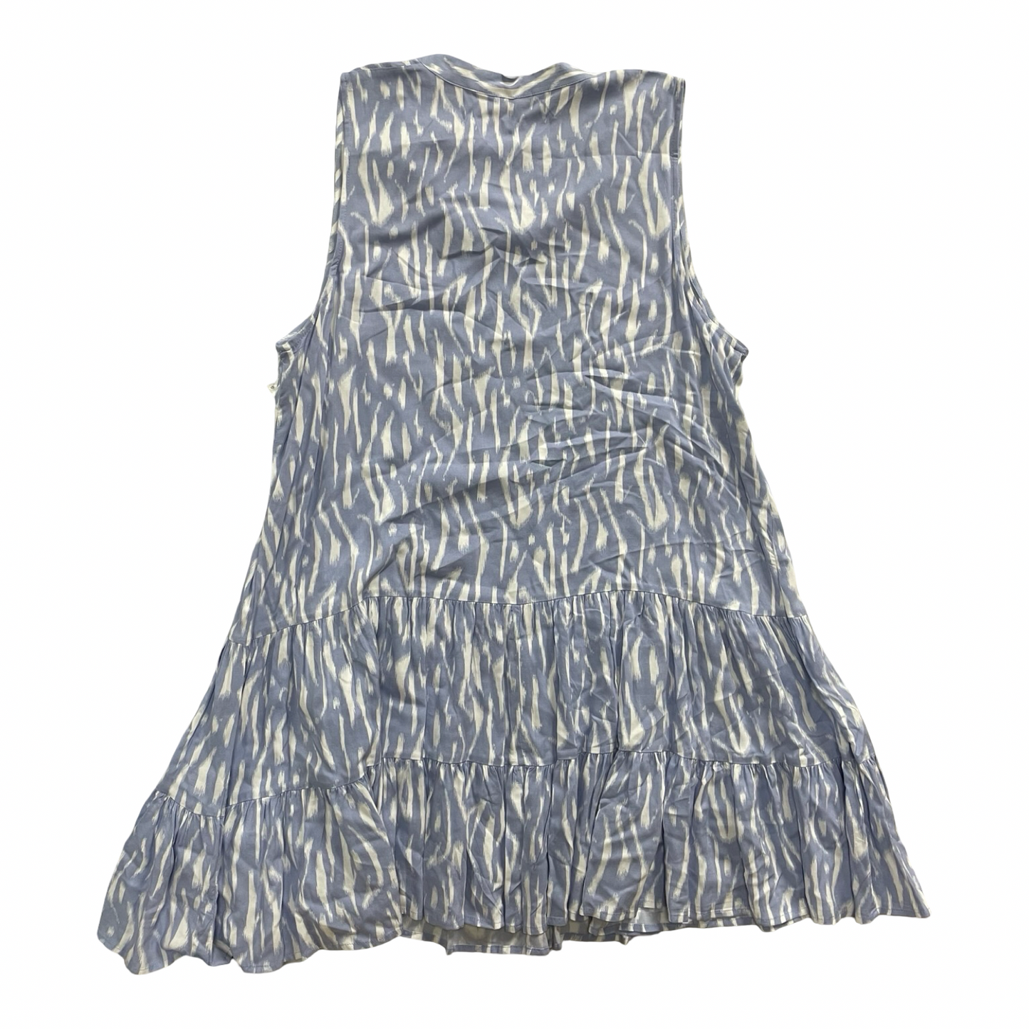 Tunic Sleeveless By Nine West In Blue & White, Size:Xl