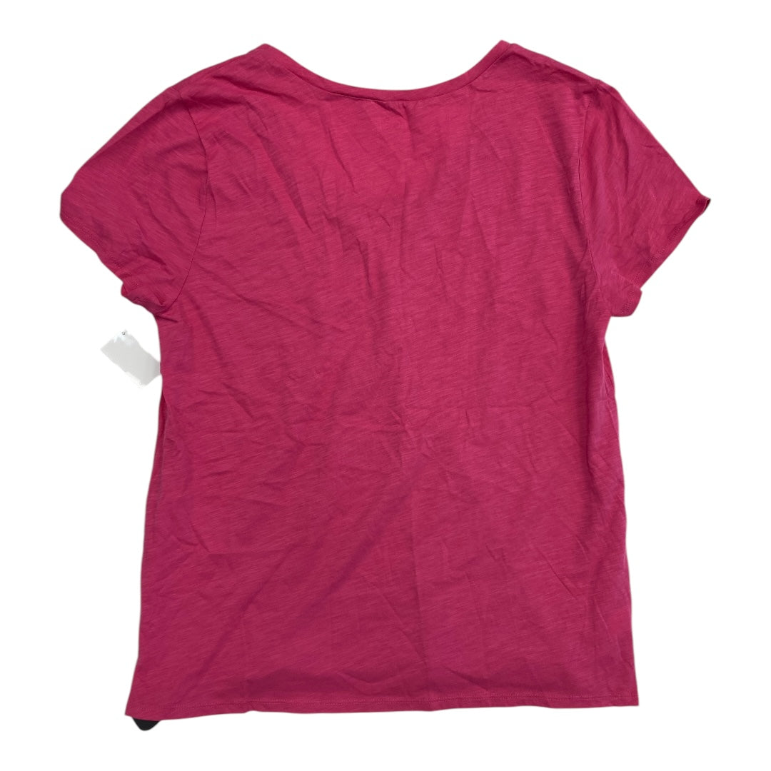 Top Ss Basic By Loft In Pink, Size:Xl