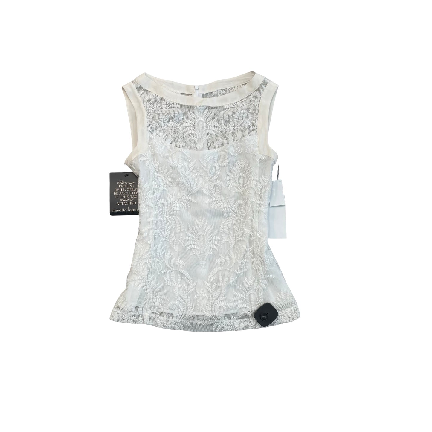 Top Sleeveless By Nanette Lepore In White, Size:0
