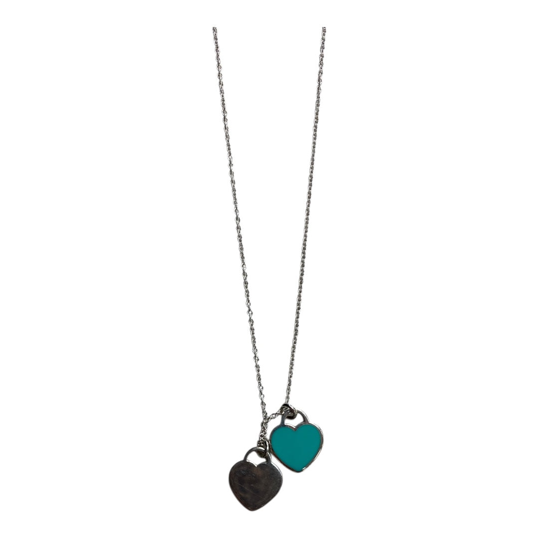 Necklace Luxury Designer By Tiffany And Company In Blue & Silver