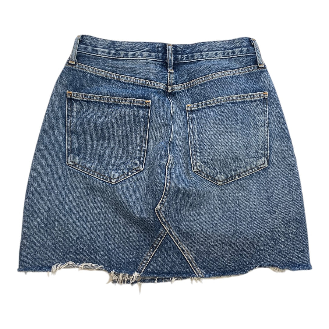 Skirt Mini & Short By Agolde In Blue Denim, Size:2