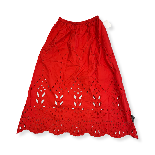 Skirt Maxi By Madewell In Red, Size:S