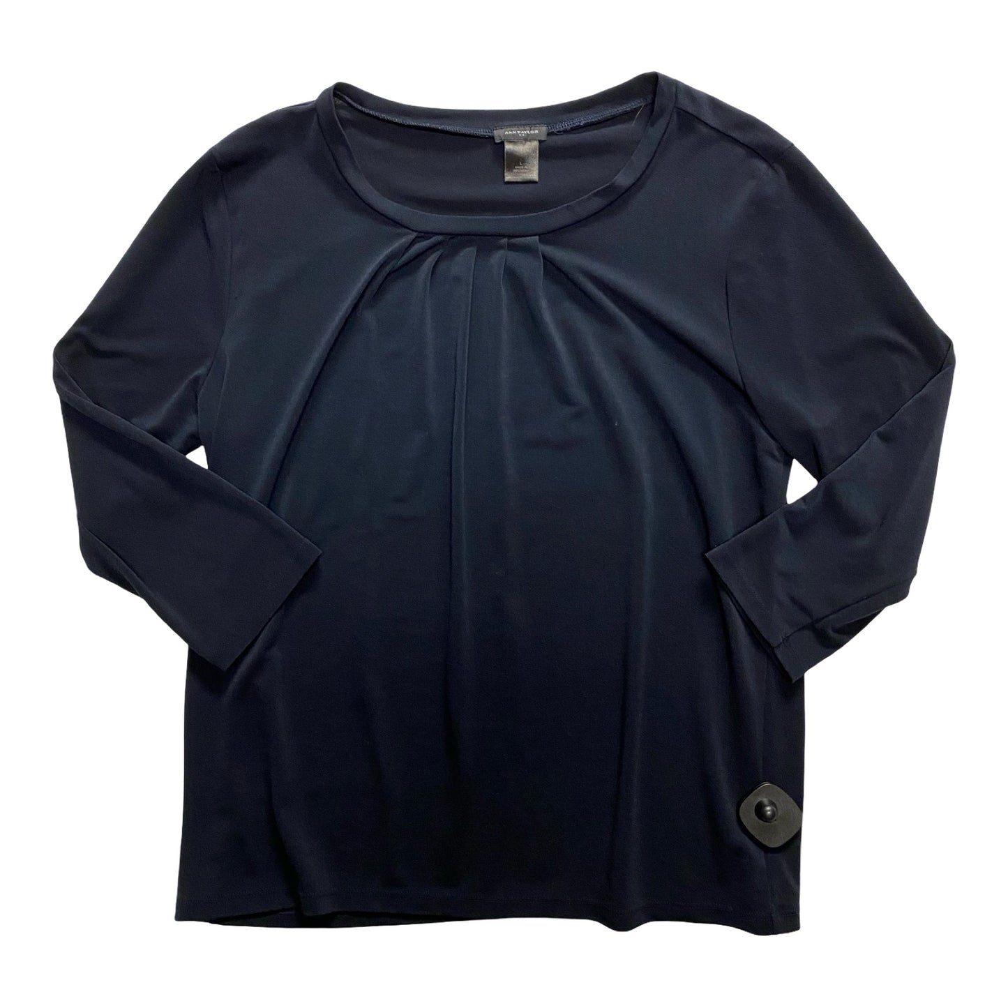 Top Ls By Ann Taylor In Navy, Size:L