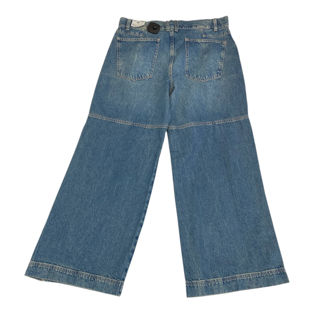 Jeans Wide Leg By We The Free In Blue Denim, Size:12