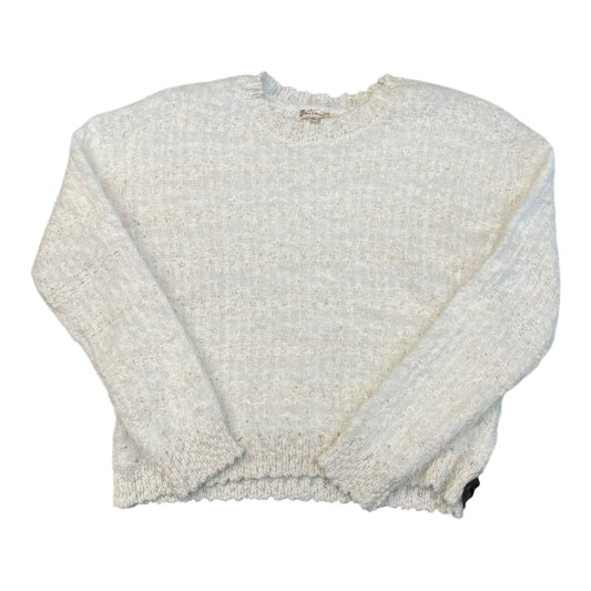 Sweater By Hem & Thread In White, Size:M