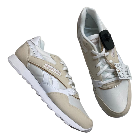 Shoes Athletic By Reebok In Gold & White, Size:8