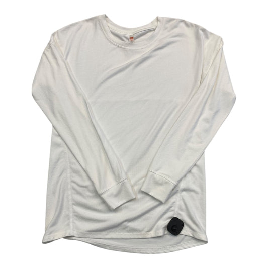 Athletic Top Ls Crewneck By Mono B In Ivory, Size:M