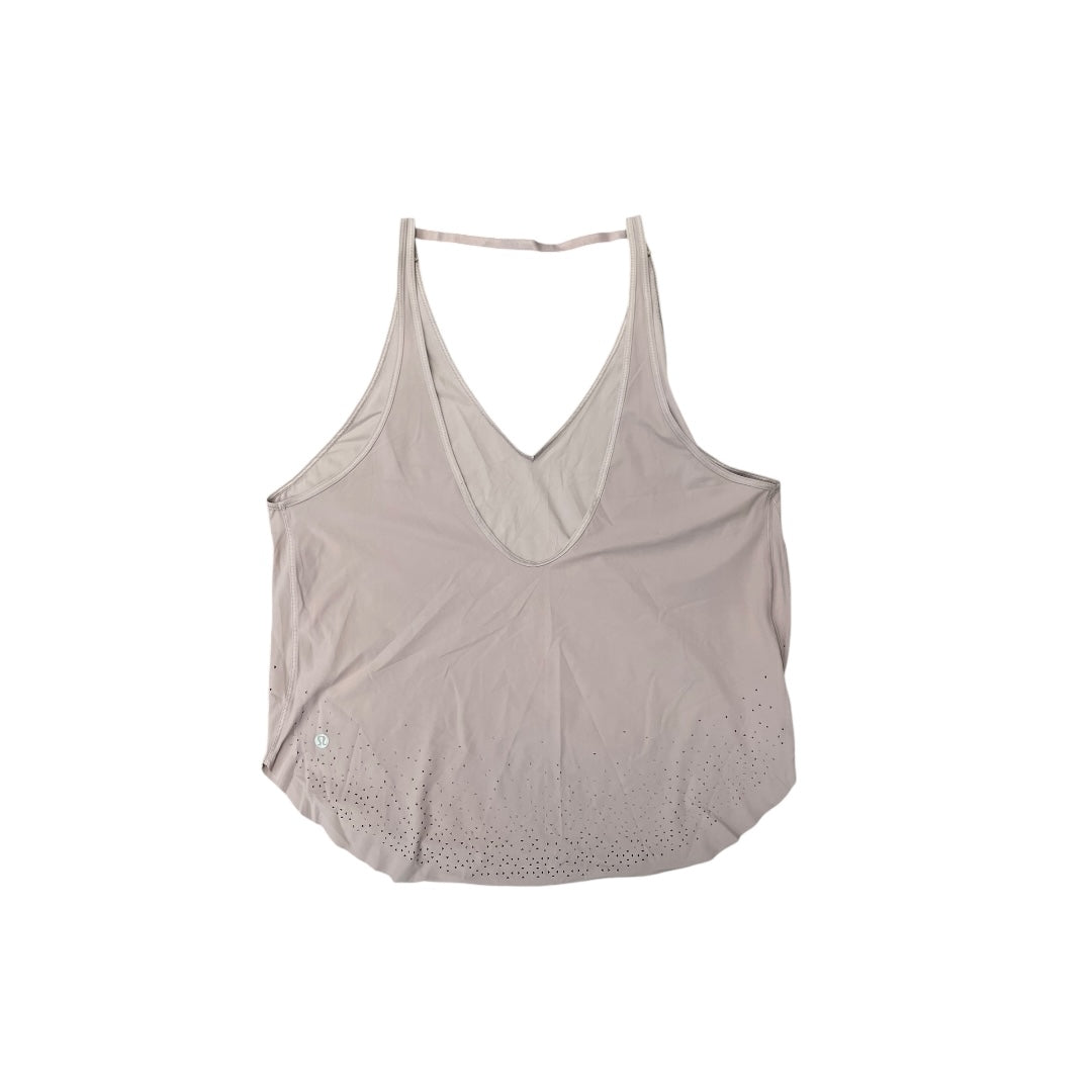 Athletic Tank Top By Lululemon In Dusty Pink, Size:8
