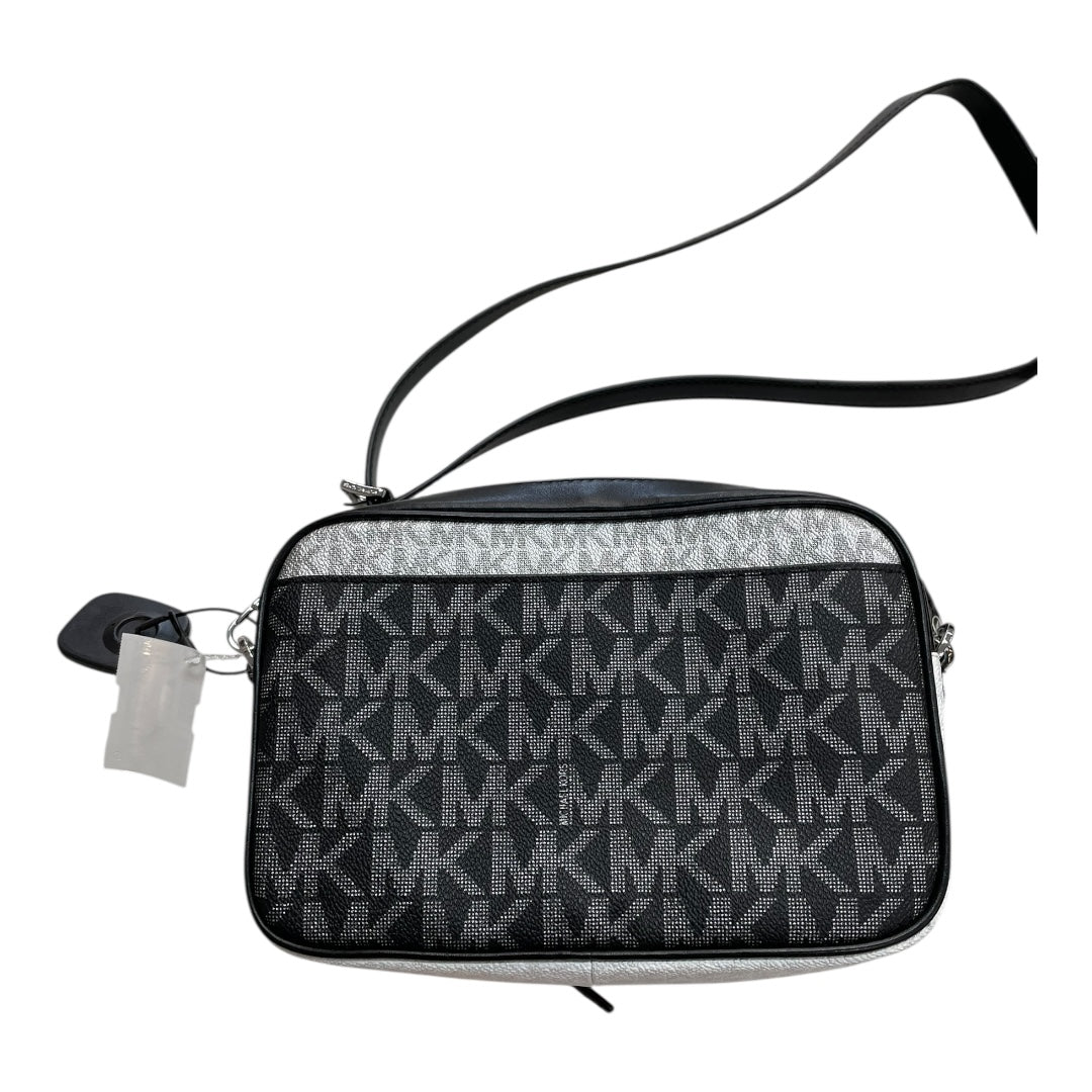 Handbag Designer By Michael Kors In Black & White, Size:Medium