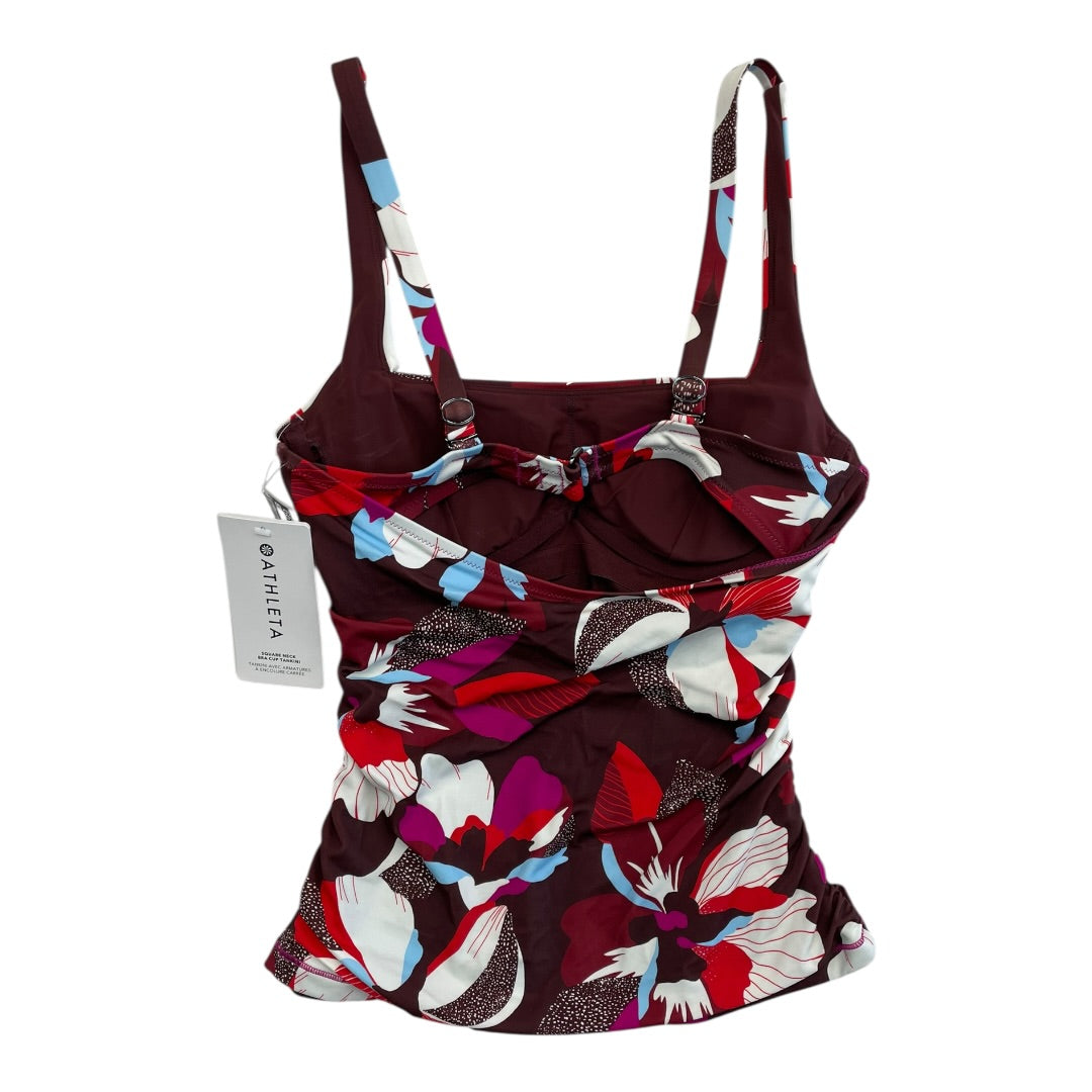 Swimsuit Top By Athleta In Floral Print, Size:M