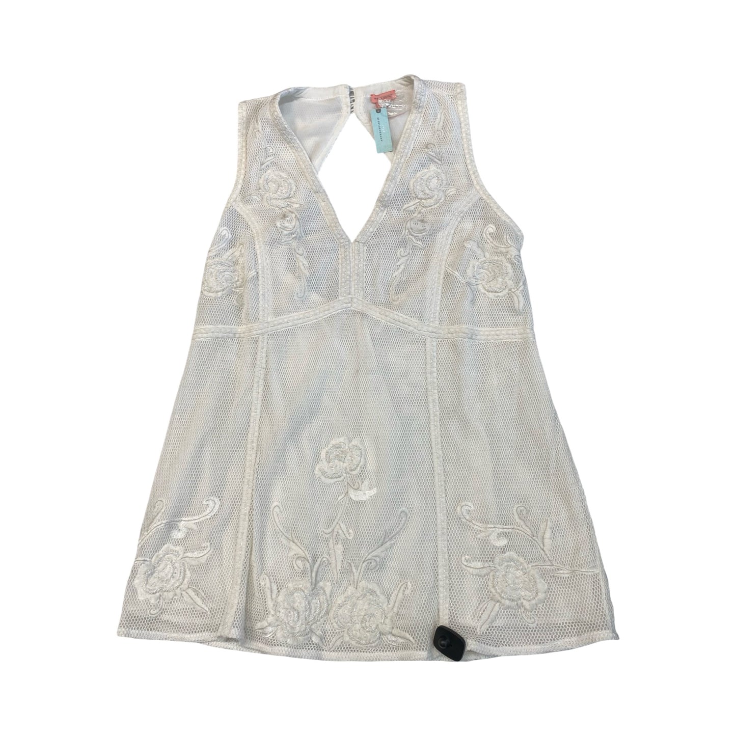 Dress Casual Midi By Anthropologie In White, Size:3