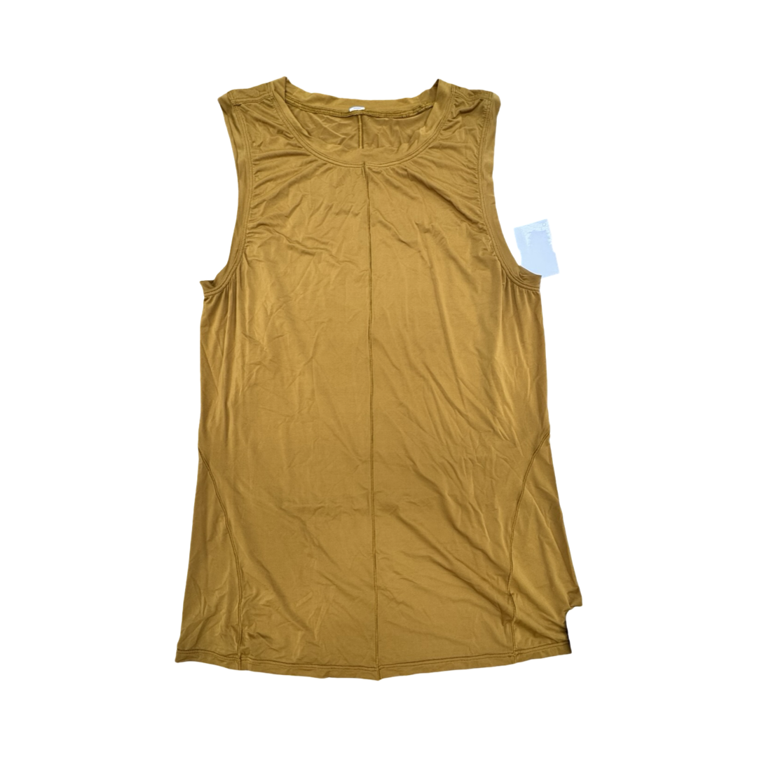 Athletic Tank Top By Lululemon In Gold, Size:4