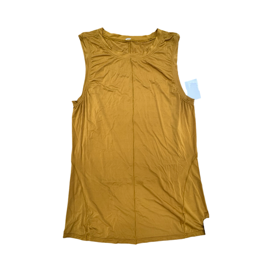 Athletic Tank Top By Lululemon In Gold, Size:4