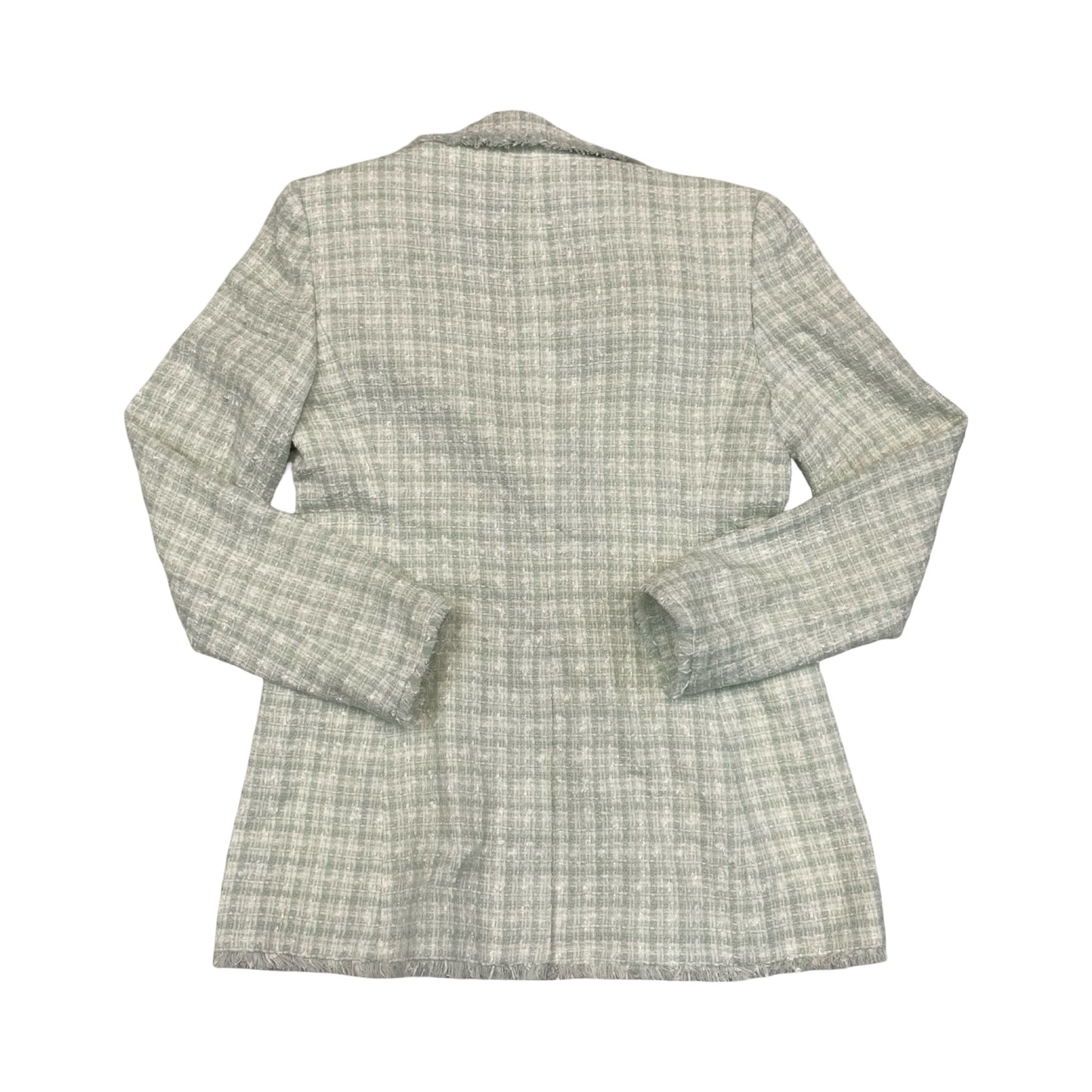 Blazer By Ann Taylor In Green & White, Size:4