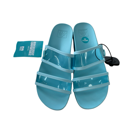 Sandals Heels Block By Reef In Teal, Size:7