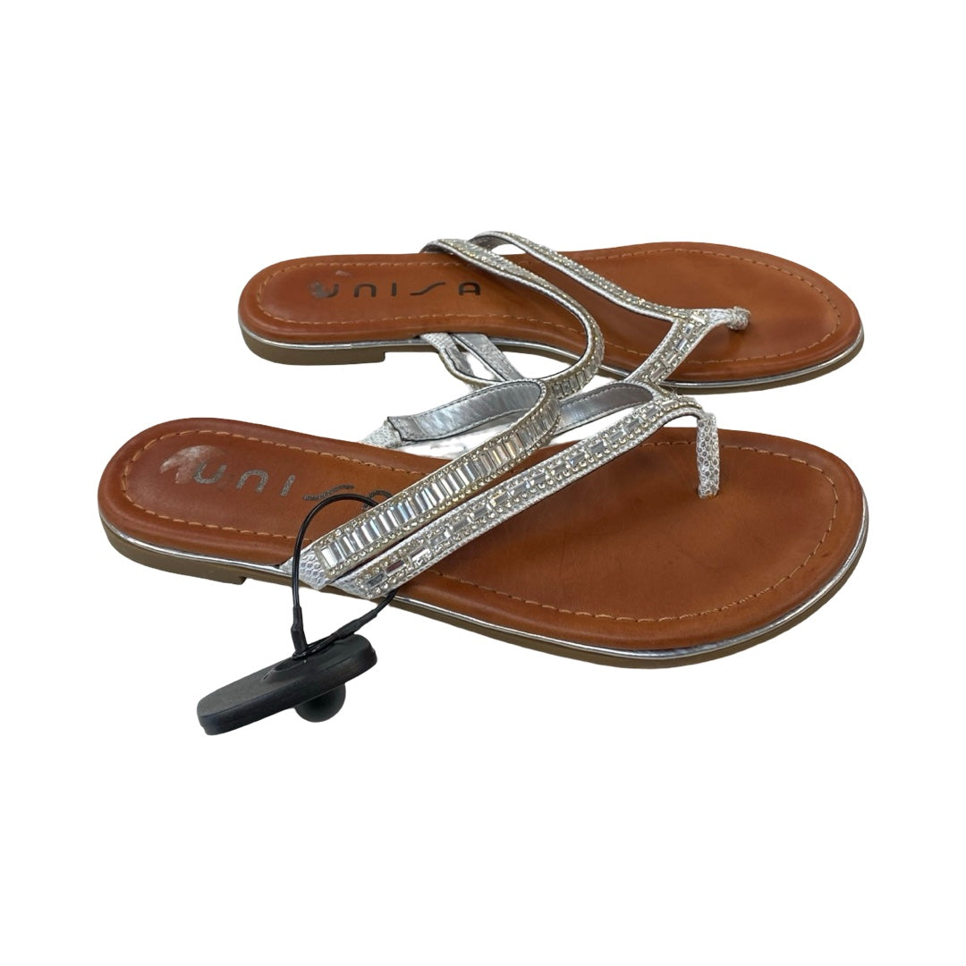 Sandals Flip Flops By Unisa In Multi, Size:7