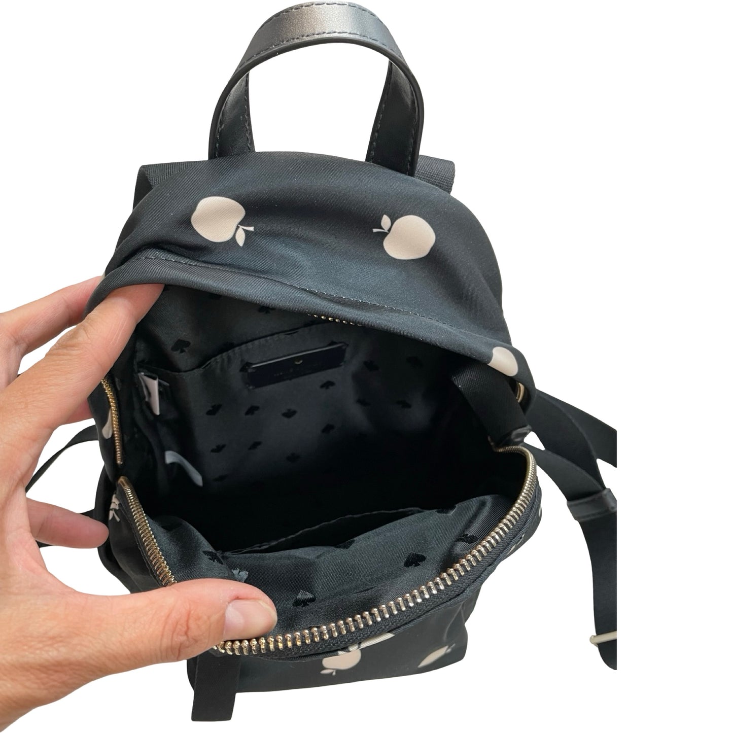 Backpack Designer By Kate Spade In Black & White, Size:Small