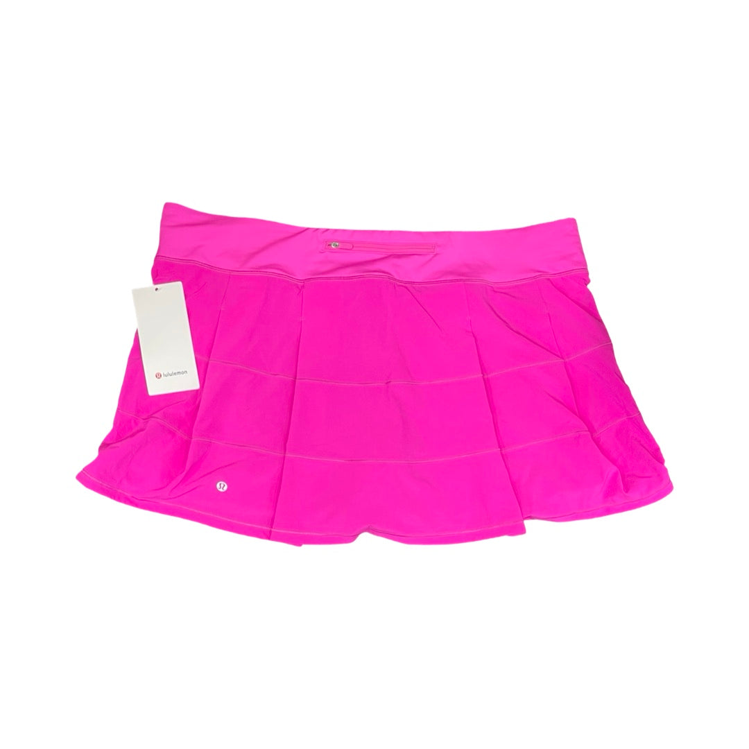 Athletic Skort By Lululemon In Pink, Size:18